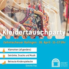 Kleidertauschparty Einladungskarte zur Kleidertauschparty