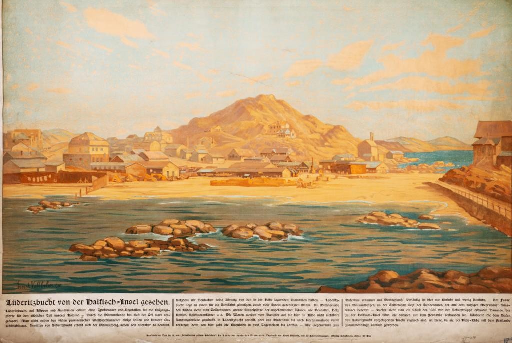 Historisches Schulwandbild der Lüderitz-Bucht Historisches Schulwandbild der Lüderitz-Bucht