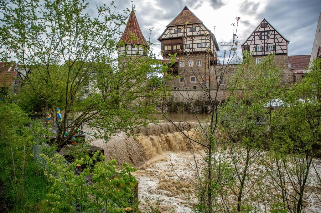 Blick auf das Wehr Blick auf das Wehr