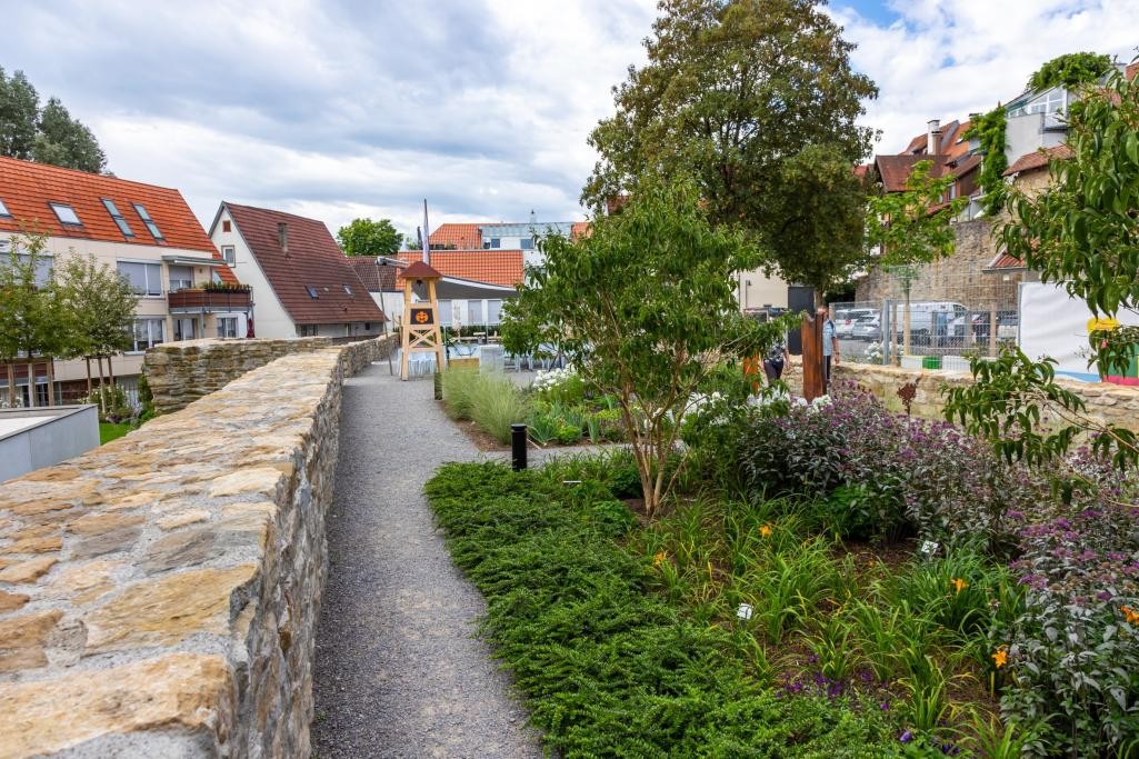 Zwingergarten Bepflanzung und Mauer Zwingergarten Bepflanzung und Mauer