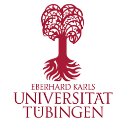 Logo der Eberhard Karls Universität Tübingen zeigt den Namen unter einem stilisierten Baum