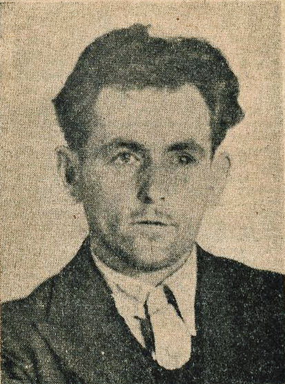 Pressefoto von Georg Elser im November 1939. Elser-Akte der Gestapo Düsseldorf 